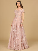 Off Shoulder A-Line Gown | Lara 29122