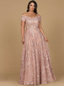 Off Shoulder A-Line Gown | Lara 29122