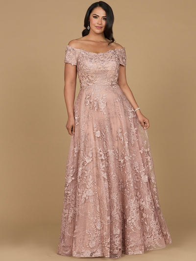 Lara 29122 - Off Shoulder A-Line Gown