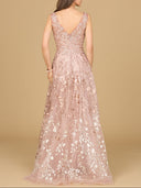 Lara 29155 -Ombre Lace Ballgown-Dress-Lara-Lara