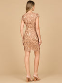 Cap Sleeve Embellished Dress