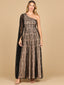 One Shoulder A-Line Gown
