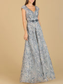 Lace Embellished A-Line Dress