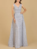 Lace Embroidered Overskirt Dress | 29197  - OUTLET