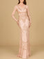 Long Sleeve Beaded Dress