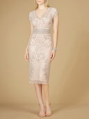 Cap Sleeve Midi Gown  - OUTLET