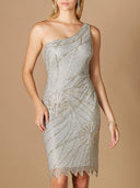 One Shoulder Cocktail Gown