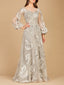 Balloon Sleeves Ball Gown