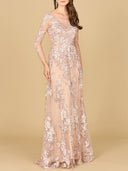 Long Sleeve Modest Lace Gown