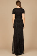 Lara 29606 - Closed Back, Cap Sleeve Dress