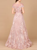Beautiful Lace Applique A-line Ball Gown | Lara 29619