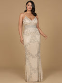 Body Con V-neck Beaded Dress | Lara 29904