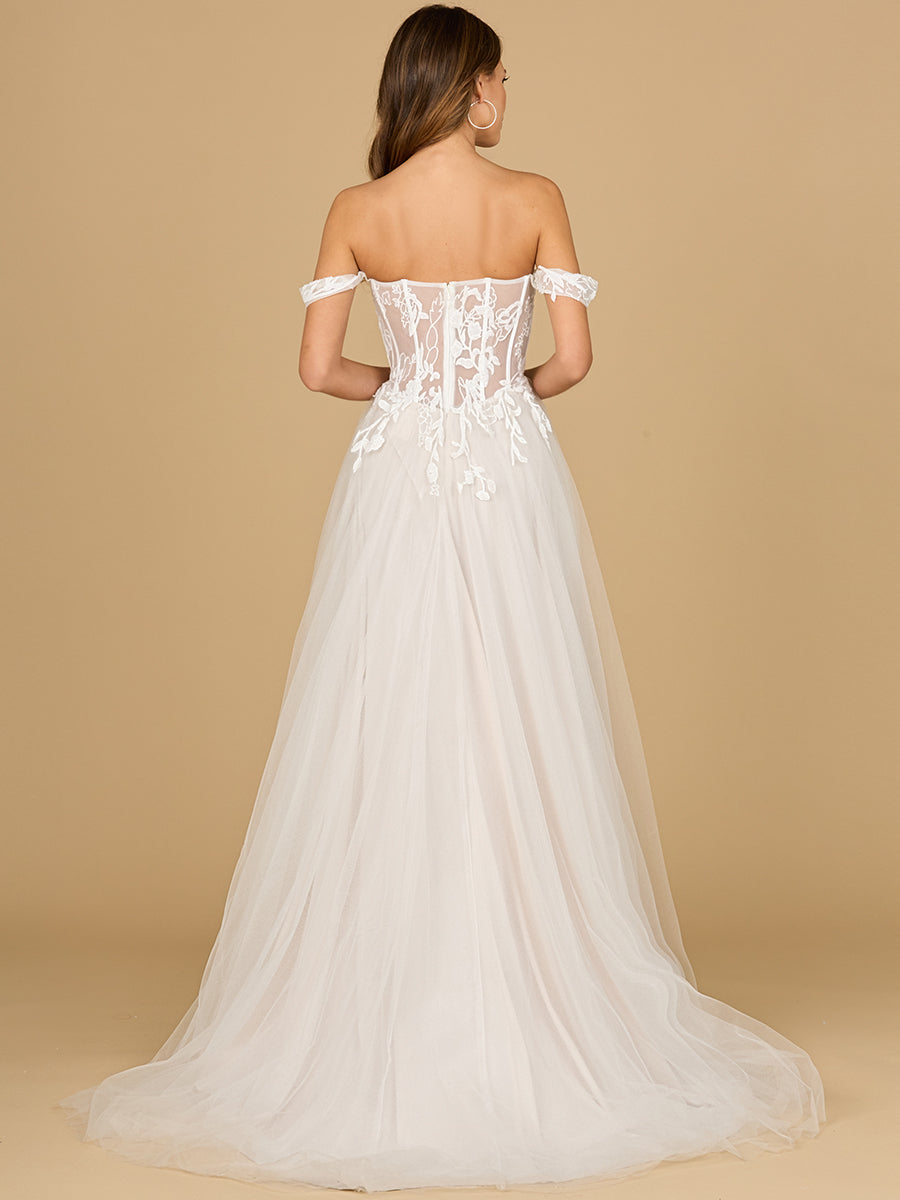 Corset, Off Shoulder Bridal Gown