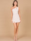 One Shoulder Bridal Mini Dress