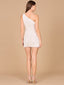 One Shoulder Bridal Mini Dress