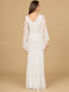 Beaded Cape Sleeve Wedding Dress