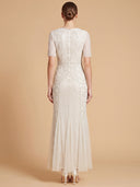 Embellished Bridal Gown with Cape Sleeves | 51221