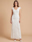 Cap Sleeve Bridal Beaded Gown with Fringe | Lara 51222