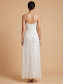 Lara Beaded Spaghetti Strap Sheath Gown | 51224