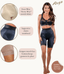 High Waist Light Shaping Bike Short | Satin 4-Way Stretch with Built-In Panty - Style 518