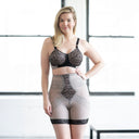 Style 6207 |  No Roll High Waist Lace Thigh Slimmer with Extra Firm Support