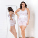 Style 6207 |  No Roll High Waist Lace Thigh Slimmer with Extra Firm Support