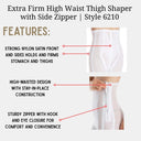 High Waist Long Leg Shaper with Side Zipper |  Extra Firm Control - Style 6210