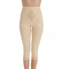 Style 6265 | Waistline Capri Pant Liner with Tummy Control Panel| Memory Compression Fabric | Medium Support
