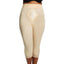 High Waist Capri Pant Liner with Tummy Control Satin Panel| Memory Compression Fabric | Medium Support |  Style 6266