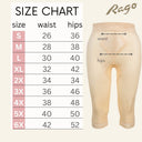 High Waist Capri Pant Liner with Tummy Control Satin Panel| Memory Compression Fabric | Medium Support |  Style 6266