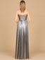 High Slit Metallic Jersey Dress - OUTLET