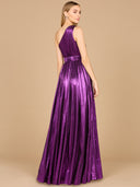 One Shoulder Metallic Dress - OUTLET