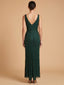 Lara 9920- Beaded V-Neck Gown