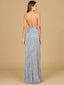 Halter Neck Gown with Fringes
