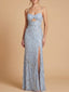Embellished Gown with Slit And Low Back