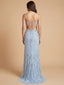 Embellished Gown with Slit And Low Back