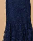 Off Shoulder Long Sleeve Mermaid Gown