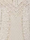 Beaded Gown with Cape Detail