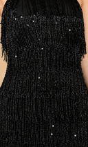 Lara 29488 - Beaded Fringe Cocktail Dress