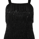Lara 29488 - Beaded Fringe Cocktail Dress