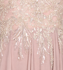 Chiffon A-line Long Gown with Cape Sleeves