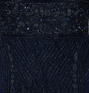 Cape Sleeve V-Neck Beaded Gown | 29356