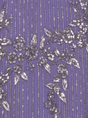 Long Sleeve, High Neck Beaded Gown - OUTLET