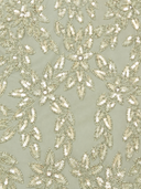 Embellished Gown with Slit - OUTLET