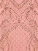 Beaded Cap Sleeve Gown With V-Neckline - OUTLET
