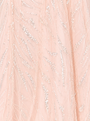 Long Sleeve Beaded Lace Gown | 29157