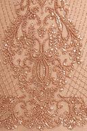 Embellished Midi Dress with Short Sleeves | 28846