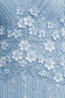 3D Floral Embellished Long Sleeve Gown | 28854