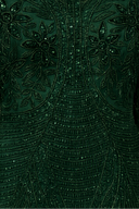 Long Sleeve Beaded Maxi Gown