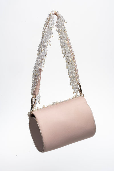 Mini Flap Bag with Pearls Handle